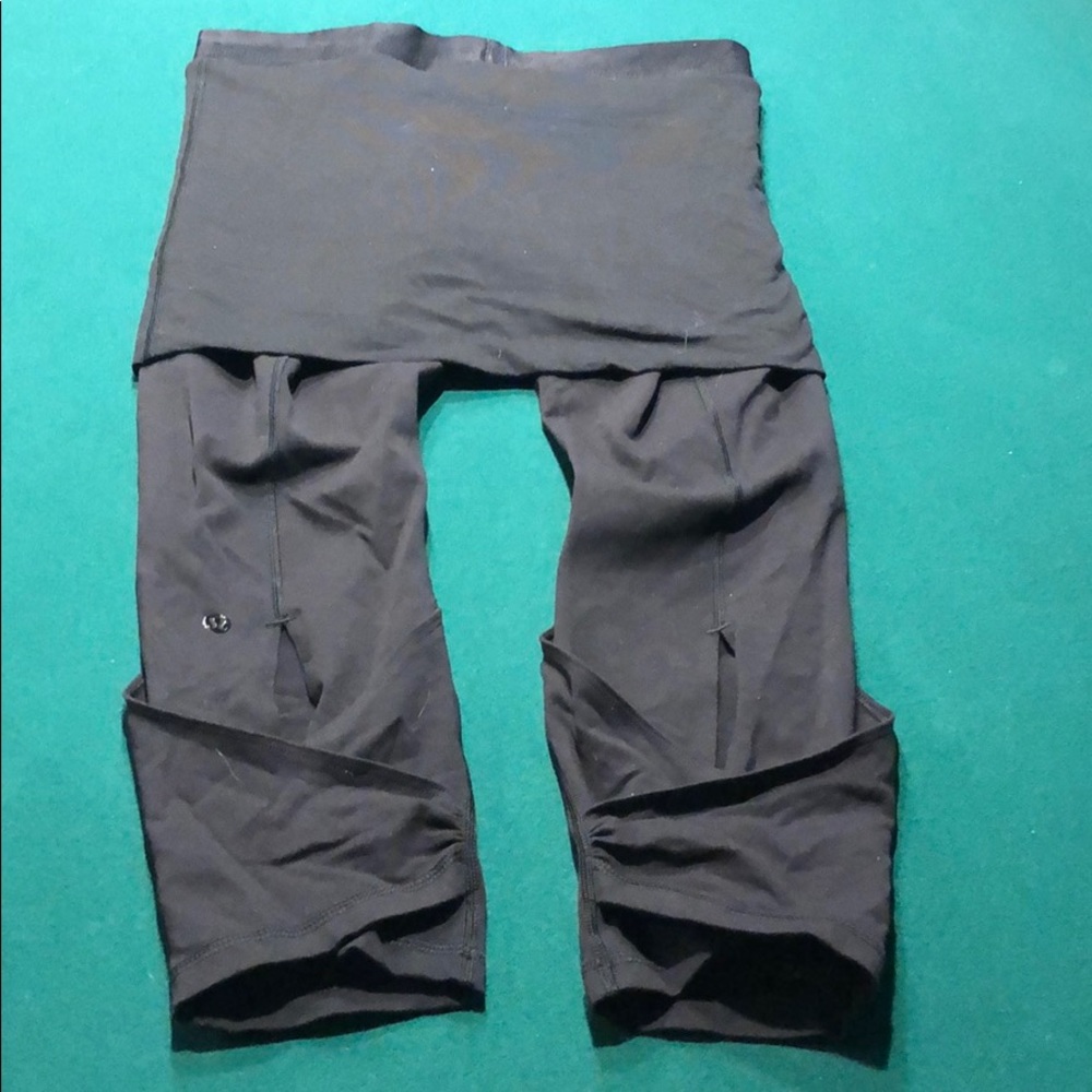 Yoga pants with built in skirt lulu lemons